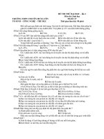 Đề thi thử đại học môn sinh học - đề 13