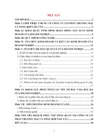 thu hoạch thực tập tổng quan tại công ty cổ phần thương mại và tổng hợp i hà tây