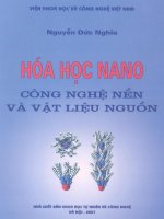 Hóa Học Nano - Công nghệ nền và vật liệu nguồn 1