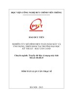 Nghiên cứu mô hình điện toán đám mây và ứng dụng triển khai tại trường đại học kỹ thuật   hậu cần CAND