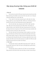 Tài liệu Xây dựng thương hiệu thông qua thiết kế website potx