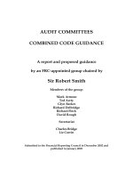Tài liệu AUDIT COMMITTEES COMBINED CODE GUIDANCE: A report and proposed guidance by an FRC-appointed group chaired by Sir Robert Smith docx