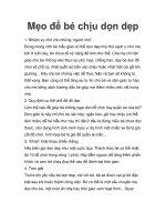 Tài liệu Mẹo để bé chịu dọn dẹp ppt