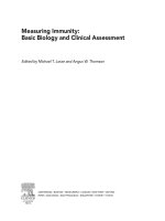 Tài liệu Measuring Immunity: Basic Biology and Clinical Assessment doc