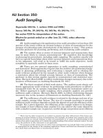 Tài liệu AU Section 350 Audit Sampling pptx