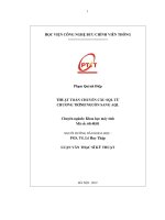 Thuật toán chuyển câu SQL từ chương trình nguồn sang AQL