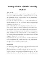 Tài liệu Hướng dẫn bảo vệ làn da bé trong mùa hè pot