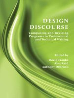 Tài liệu Design Discourse - Composing and Revising Programs in Professional and Technical Writing doc