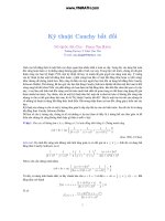Tài liệu Kỹ thuật Cauchy bất đối pptx