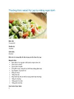 Tài liệu Thưởng thức salad Hy Lạp lạ miệng ngon lành pdf