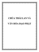 Tài liệu CHÙA THÁI LAN VÀ VĂN HÓA ĐẠO PHẬT ppt