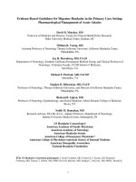 Tài liệu Evidence-Based Guidelines for Migraine Headache in the Primary Care Setting: Pharmacological Management of Acute Attacks doc