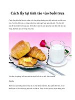 Tài liệu Cách lấy lại tỉnh táo vào buổi trưa docx