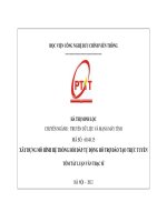 Xây dựng mô hình hệ thống hỏi đáp tự động hỗ trợ đào tạo trực tuyến