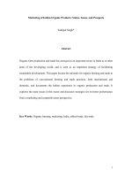 Tài liệu Marketing of Indian Organic Products: Status, Issues, and Prospects pptx