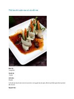 Tài liệu Cá điêu hồng xốt kem và rượu cognac docx