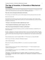 Tài liệu The Age of Invention, A Chronicle of Mechanical Conquest pdf