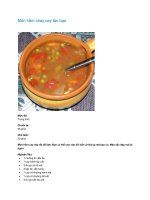 Tài liệu Món hầm chay cay táo bạo pdf