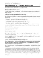 Tài liệu Autobiography of a Pocket-Handkerchief pdf