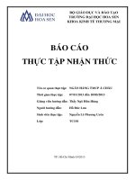 báo cáo thực tập nhận thức ngân hàng tmcp á châu