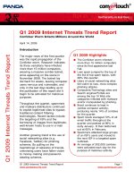 Tài liệu Q1 2009 Internet Threats Trend Report - Conficker Worm Infects Millions Around the World docx