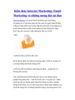 Tài liệu Email Marketing và những mong đợi sai lầm pdf