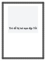 Tài liệu Trẻ dễ bị tai nạn dịp Tết docx