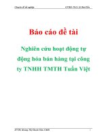 Nghiên cứu hoạt động tự động hóa bán hàng tại công ty TNHH TMTH Tuấn Việt