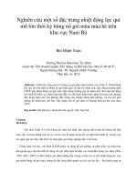 Nghiên cứu một số đặc trưng nhiệt động lực qui mô lớn thời kỳ bùng nổ gió mùa mùa hè trên khu vực nam bộ