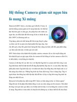 Tài liệu Hệ thống Camera giám sát ngọn lửa lò nung Xi măng pdf