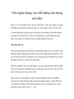 Tài liệu Vốn ngân hàng vào bất động sản đang nới dần pptx