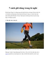 Tài liệu 7 cách giữ dáng trong kì nghỉ pdf