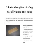 Tài liệu 3 bước đơn giản xỏ vòng hạt gỗ và hoa ruy-băng doc