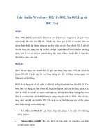 Tài liệu Các chuẩn Wireless - 802.11b 802.11a 802.11g và 802.11n docx