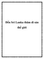 Tài liệu Đến Sri Lanka thăm di sản thế giới potx