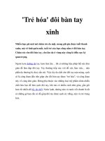 Tài liệu ''''Trẻ hóa'''' đôi bàn tay xinh pdf