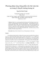 Phương pháp sóng riêng phần cho bài toán tán xạ trong lý thuyết trường lượng tử
