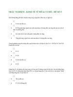 Tài liệu TRẮC NGHIỆM - KINH TẾ VĨ MÔ & VI MÔ - ĐỀ SỐ 5 pptx