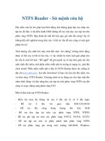 Tài liệu NTFS Reader - Sứ mệnh cứu hộ ppt