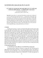 Tài liệu CÁC NHÂN TỐ ẢNH HƯỞNG ĐẾN SIÊU HIỆU QUẢ CỦA NÔNG HỘ NUÔI XEN GHÉP TÔM SÚ – CÁ KÌNH Ở PHÁ TAM GIANG pptx