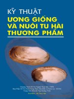 Tài liệu Kỹ thuật ương giống và tu hài thương phẩm pot