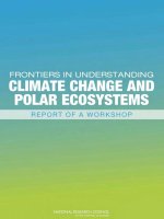 Tài liệu FRONTIERS IN UNDERSTANDING CLIMATE CHANGE AND POLAR ECOSYSTEMS REPORT OF A WORKSHOP docx