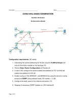 Tài liệu CCNA2 SKILL BASED EXAMINATION docx
