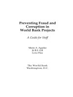 Tài liệu Preventing Fraud and Corruption in World Bank Projects: A Guide for Staff ppt