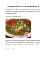 Tài liệu Những món canh bổ, mát cho con trong những ngày hè ppt