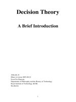Tài liệu Decision Theory A Brief Introduction pdf