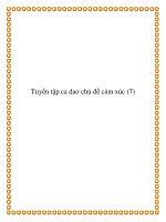 Tài liệu Tuyển tập ca dao chủ đề cảm xúc pptx