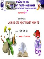 Tài liệu Đề tài: Lịch sử các học thuyết kinh tế docx