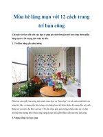 Tài liệu Mùa hè lãng mạn với 12 cách trang trí ban công potx