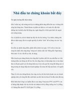 Tài liệu Nhà đầu tư chứng khoán bắt đáy pdf